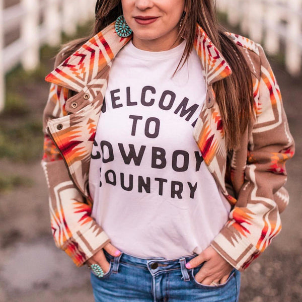 Support Your Local Cowboys And Ranchers” Short Sleeve Tee - Bronc Ranch Wear